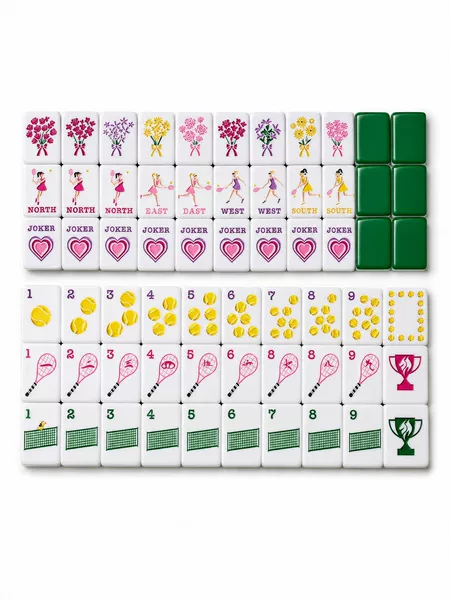 American-style mahjong tiles tennis cross-border acrylic hand-pushed mahjong leisure 36mm push-tile version