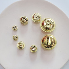 Batch Electroplated One-Word Open Mouth Round Bell DIY Keychain Accessory Christmas Decoration Metal Pet Small Bell