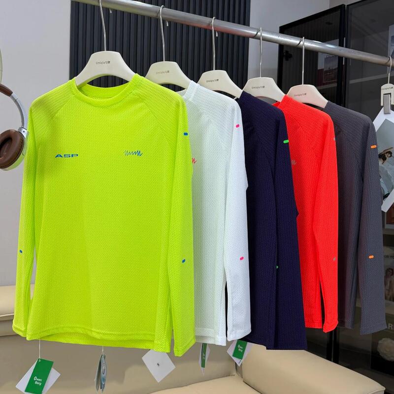 Outdoor Mountain-Style Couple's Quick-Drying Breathable Long-Sleeved T-Shirt Running Fitness Training Clothing Sports Cycling Clothing 11505