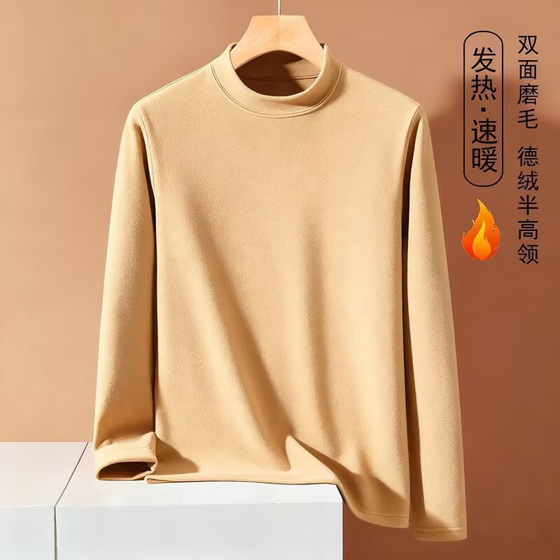 【260g 중량 독일산 델론 기모】 카키색