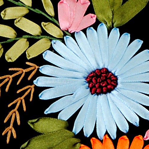 Europea brocado cinta bordado almohada mano DIY material bolsa cojín salón dormitorio flor