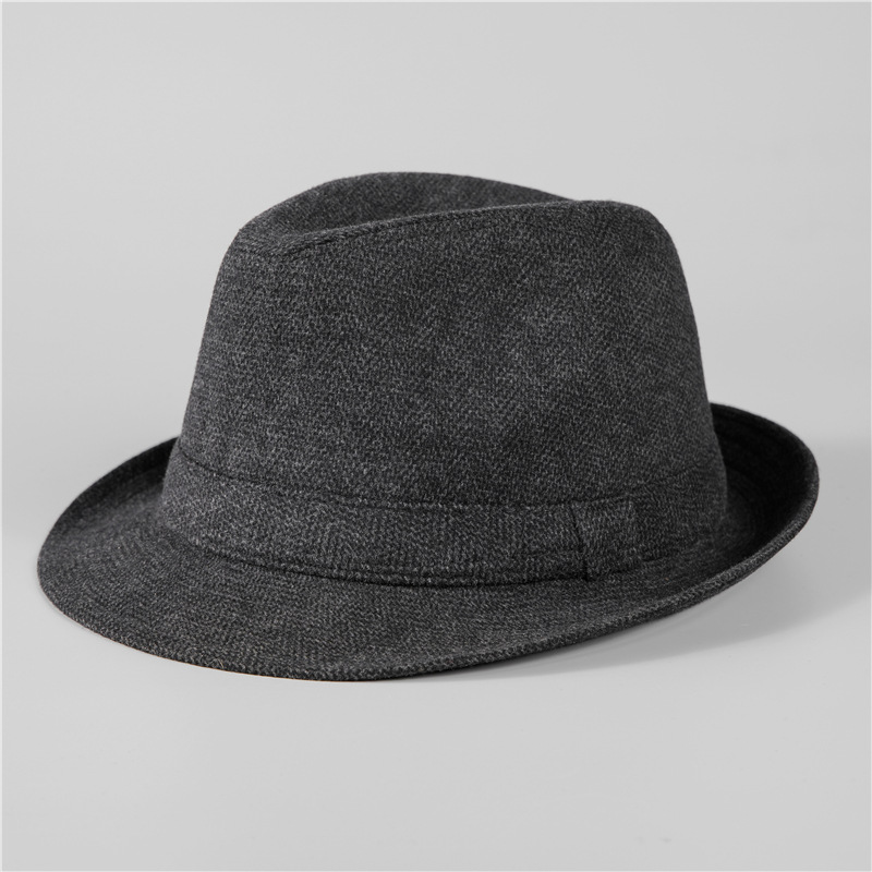男士礼帽中老年人羊毛呢帽冬季保暖爸爸爷爷加厚秋冬老人绅士帽子