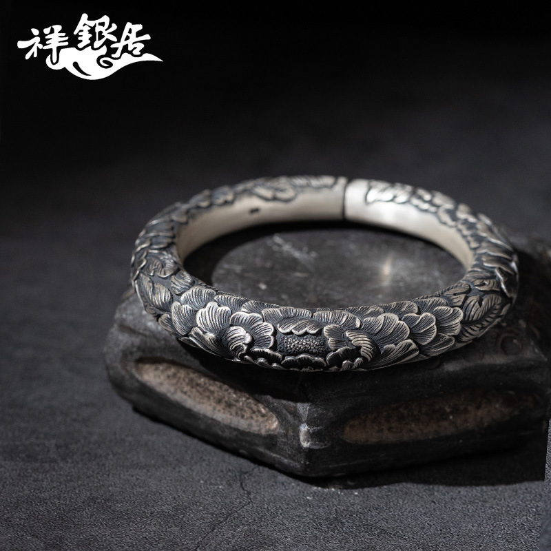 Yunnan handmade high craftsmanship retro old-fashioned engraved…