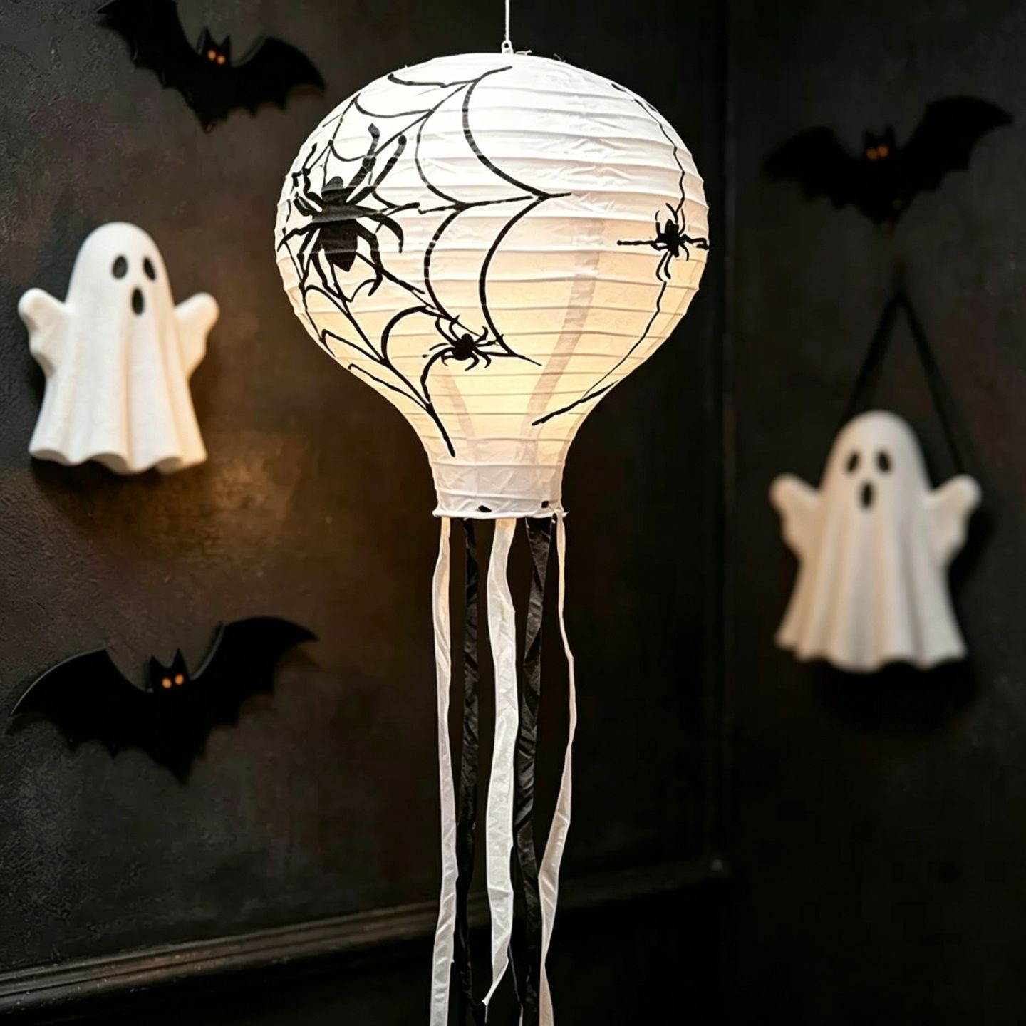 Decoración de Halloween linterna de papel decoración colgante decoración de fiesta decoración de Acción de Gracias decoración fantasma decoración calabaza bola de panal