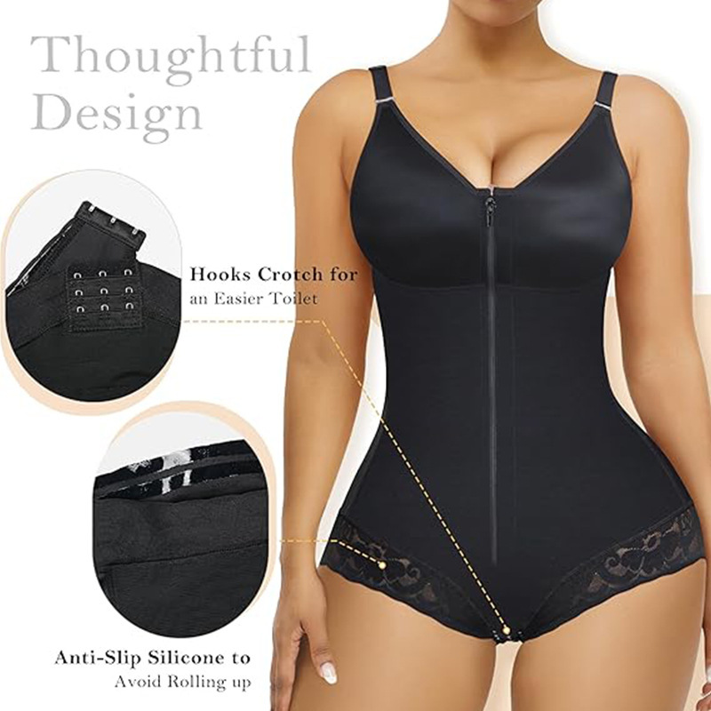 Cross-Border One-Piece Shapewear European and American Plus-Size Tummy Control and Butt-Lifting Corset with Zipper, Postpartum Body Shaping and Slimming Bodysuit Cross-Border One-Piece Shapewear European and American Plus-Size Tummy Control and Butt-Lifting Corset with Zipper, Postpartum Body Shaping and Slimming Bodysuit