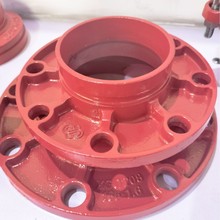厂家直销沟槽管件消防煤矿上水管道专用沟槽转换法兰