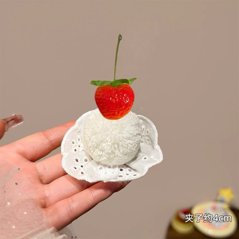 小女孩生日帽子皇冠发箍女童樱桃蛋糕头箍儿童公主风网红洋气头饰|undefined
