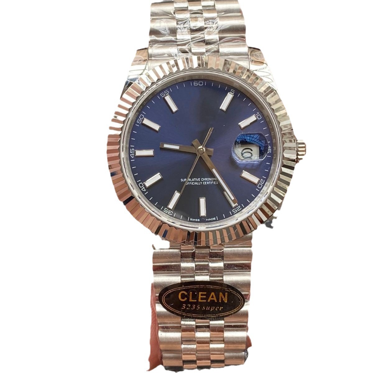 Weichang agencia de distribución Laojia Blue Log 3235 movimiento VSF gris log mecánico relojes masculinos AliExpress lote transfronterizo