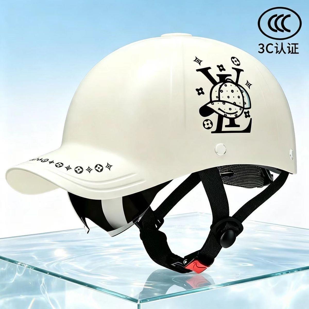 National standard duckbill helmet, motorcycle helmet, electric scooter helmet, women's baseball helmet, men's universal helmet, summer sun protection, breathable, and safe helmet