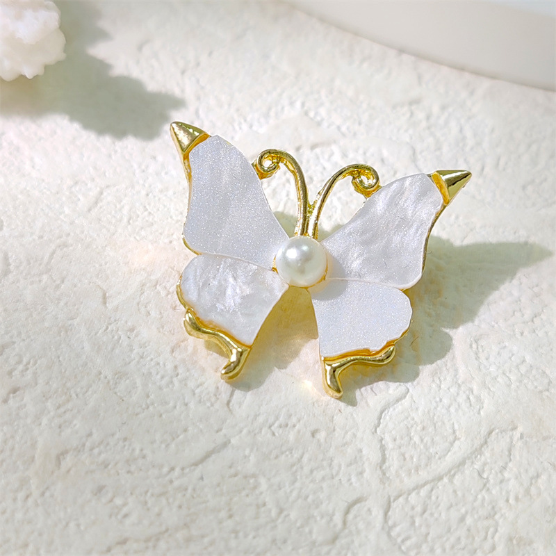 Luxuriöse Schmetterlingsbrosche Für Damen Perlen Schmuck Accessoire_voghion.com