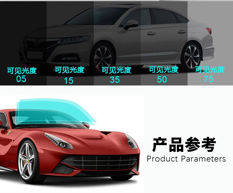 Purple Light Dazzling Color Series Car Film, Solar Film, Strong Anti-Explosion Car Film, High Insulation, High Clarity Car Film, Factory Wholesale