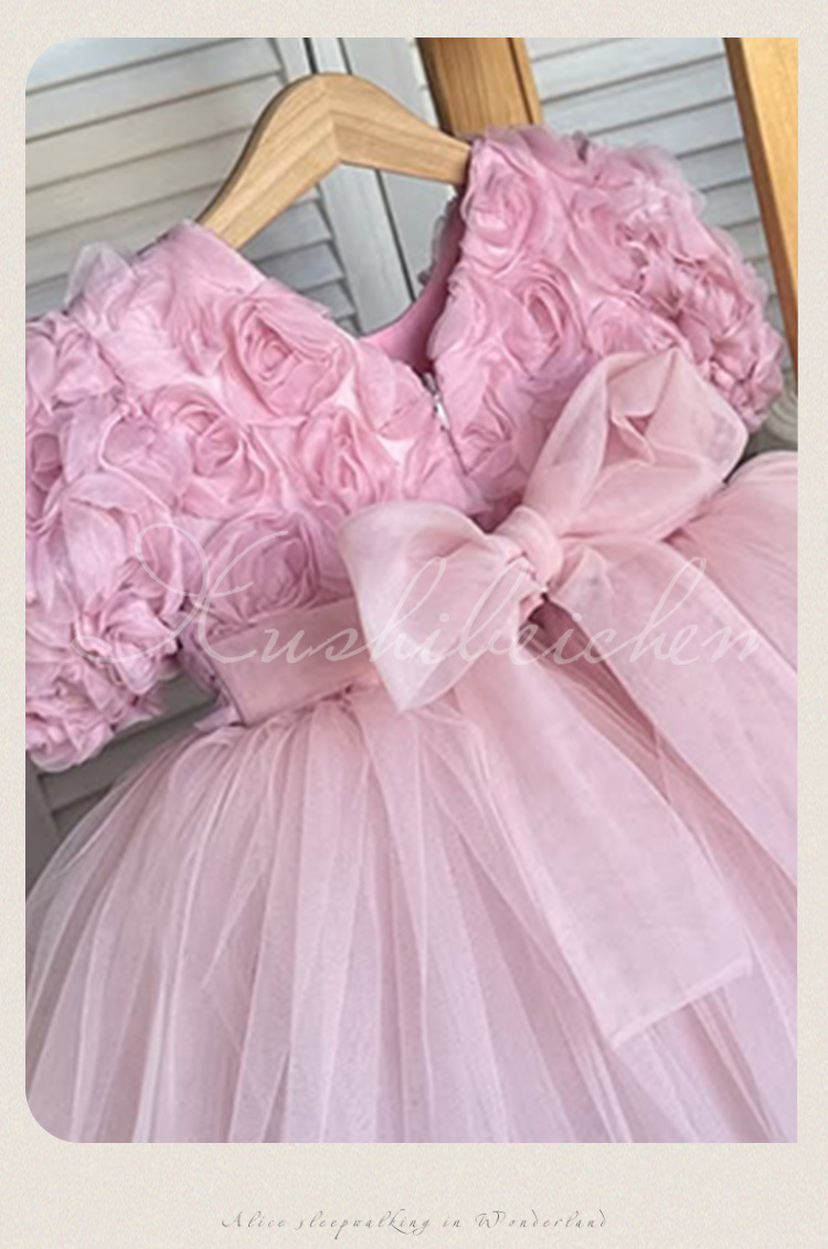 Robe de princesse pour fille pour mariage et cérémonie chic_voghion.com