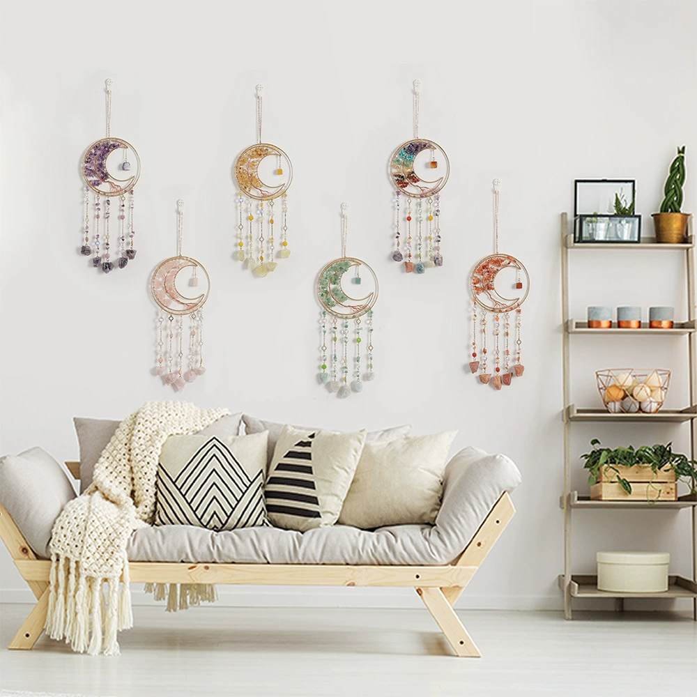 Amazon Crafts Большое Древо Жизни Украшения Домашние Подвески День Рождения Креативные Подарки Милый Луна Солнечный Ловец