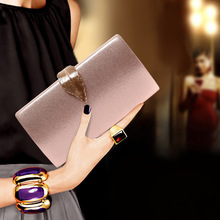 欧美轻奢叶子扣手拿晚宴包名媛宴会手提礼服包厂家直销链条手拿包