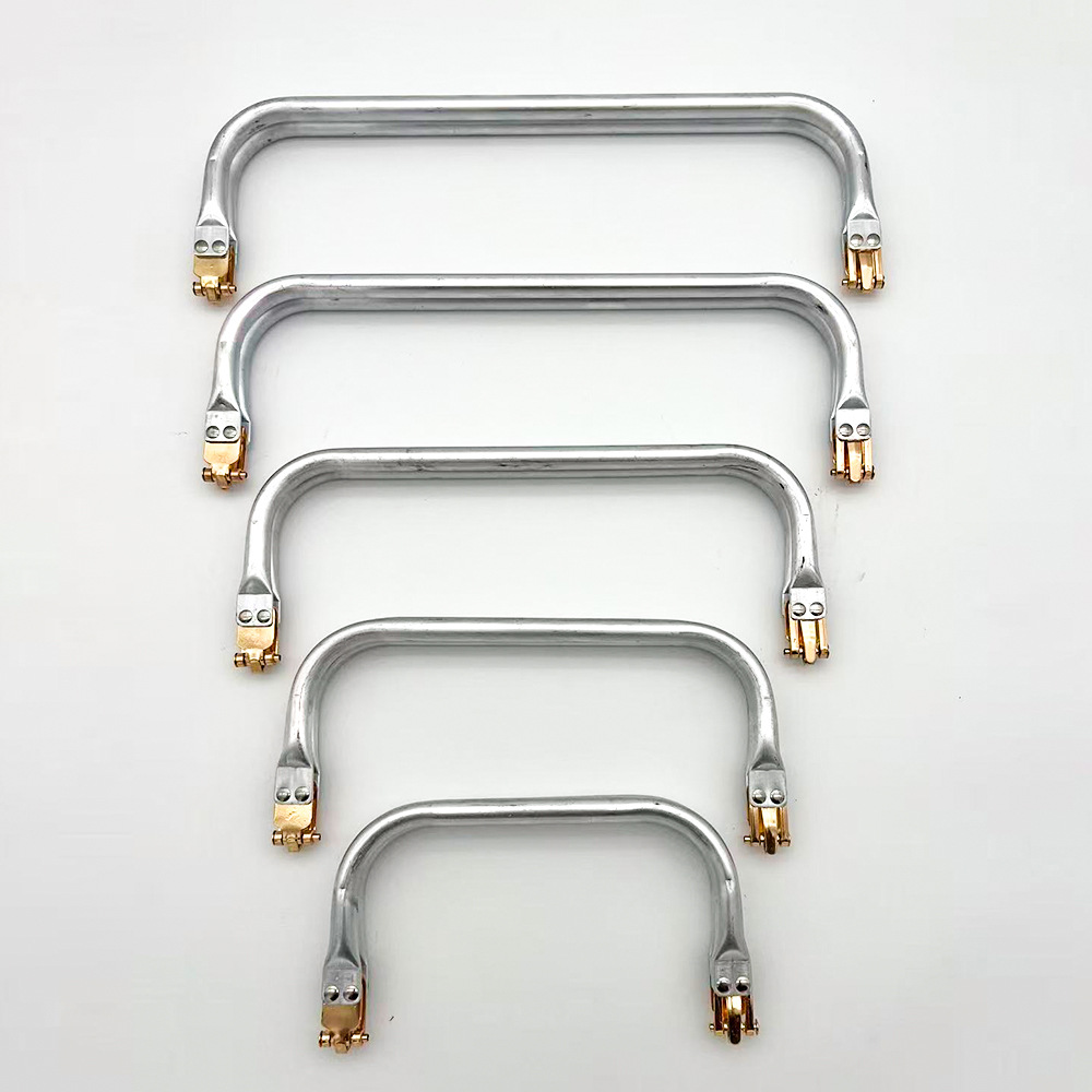 In stock: abrazadera de tubo de aluminio abrazadera de tubo de aluminio abrazadera de oro cuadrada abrazadera de oro abrazadera de bolso de mano decoración abrazadera de tubo de aluminio manganeso hardware