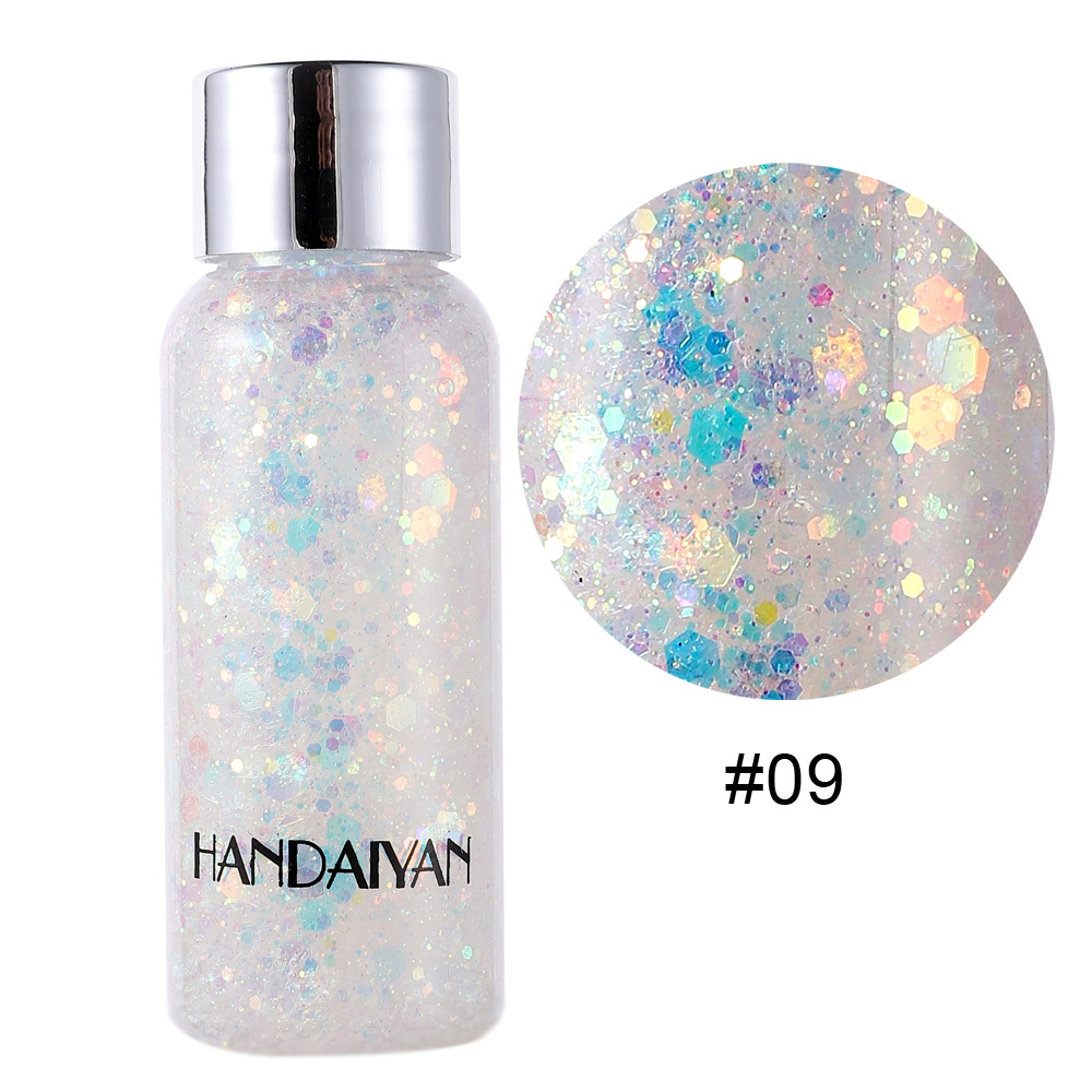 HANDAIYAN transfronterizo sequinilla sombra de ojos gel crema de espectáculo de escenario de spray gran sequinilla explosión de gel corporal flash
