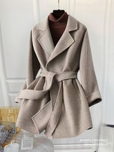 年轻妈妈冬装气质小香风套装中老年女装秋冬高端毛呢子外套两件套