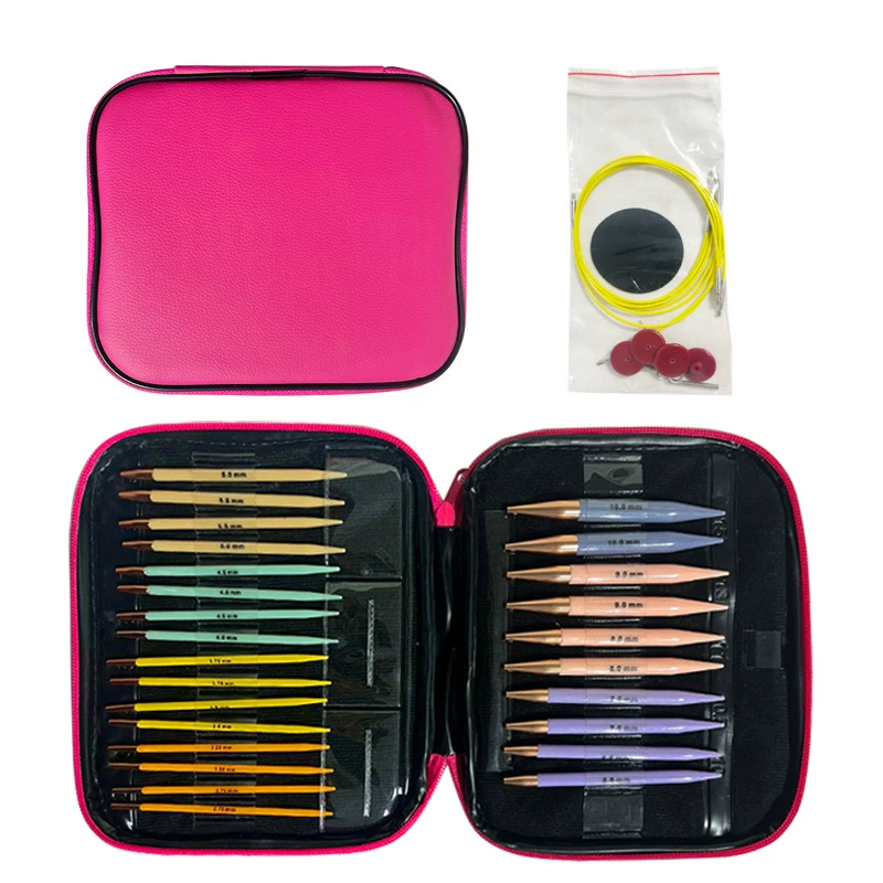 Съемный удлиненный цветной кольцевая игла тканый костюм шарф игла для свитера шерстяная палочка игла с аксессуарами