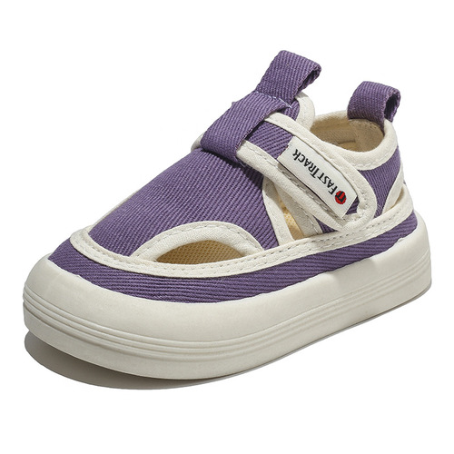 Spring and summer children's sandals, small and medium-sized children's canvas shoes, baby shoes, boys' toddler shoes, Korean style lightweight girls' bread trendy shoes