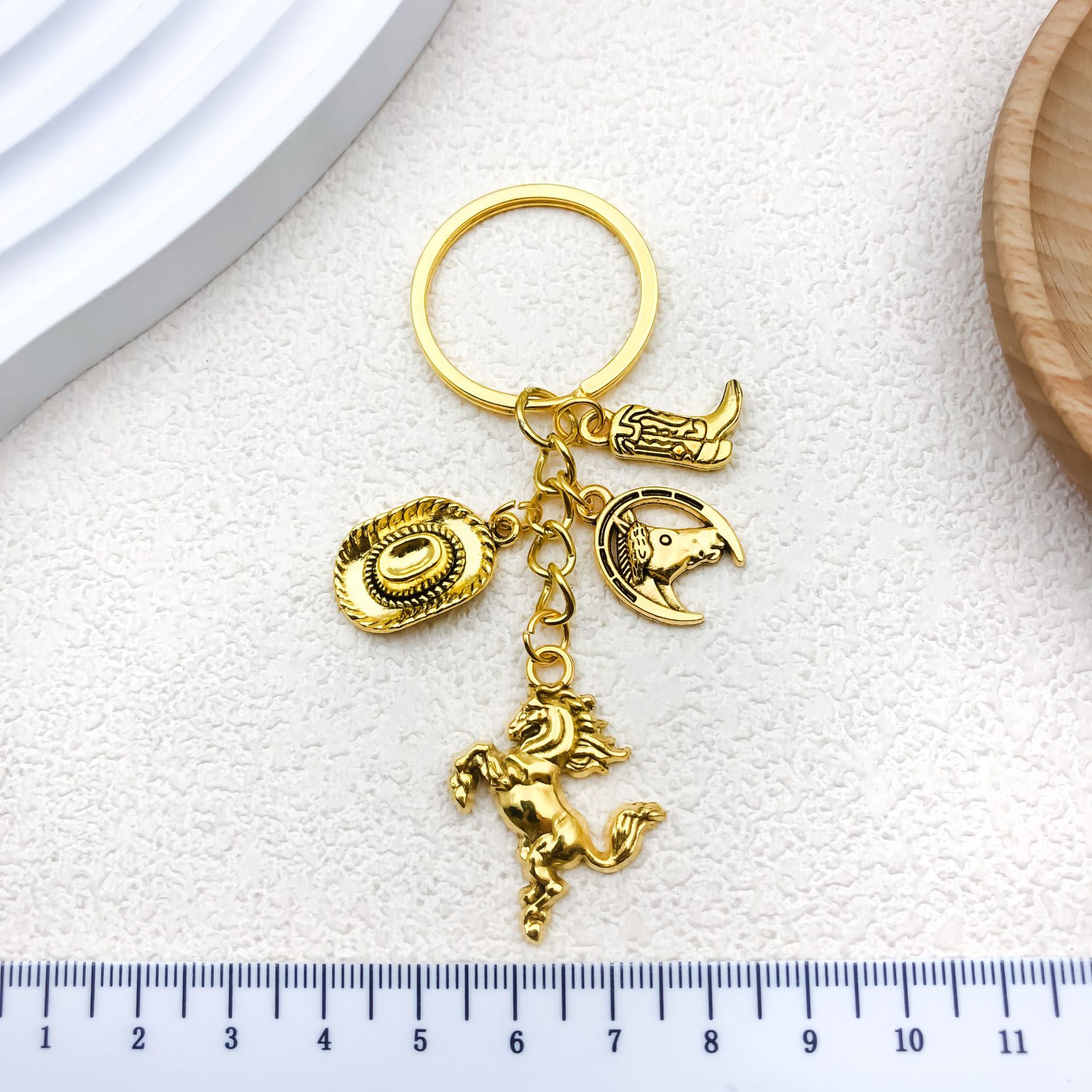 13g Weight Keychain Classification 1 Piece Elegant Simple Style Horse Alloy Plating Keychain
