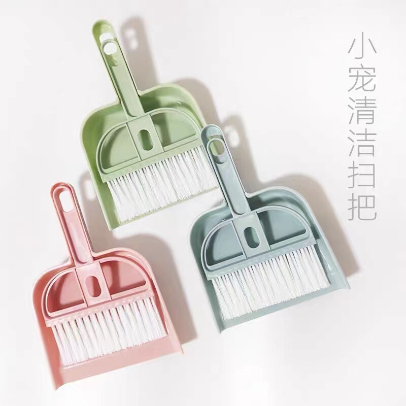 New Semi-Circular Keyboard Brush Desktop Mini Broom Set Small Keyboard Cleaning Brush with Dustpan Household Debris Brush