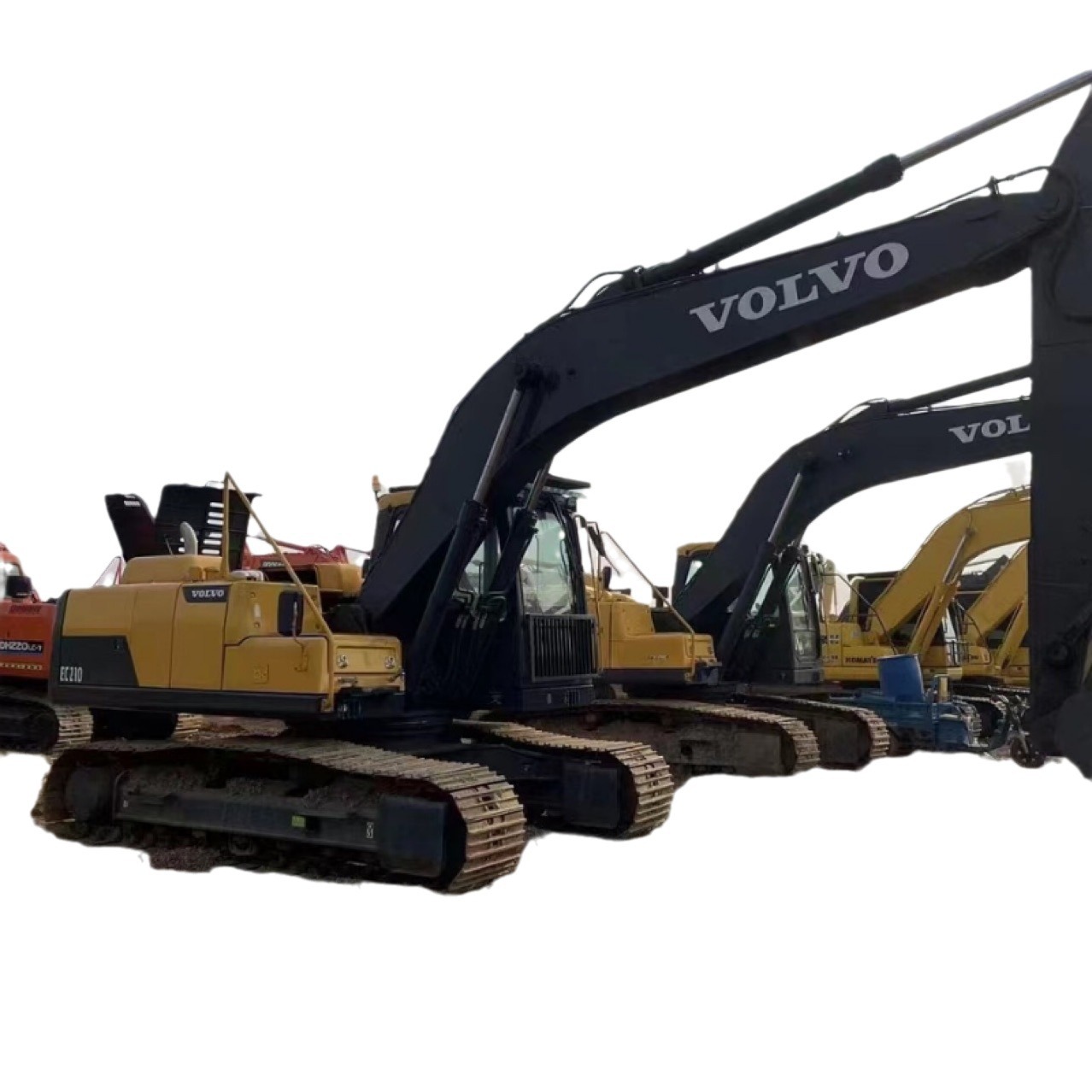 Excavadora Volvo 210 de segunda mano, un automóvil, una imagen y un video