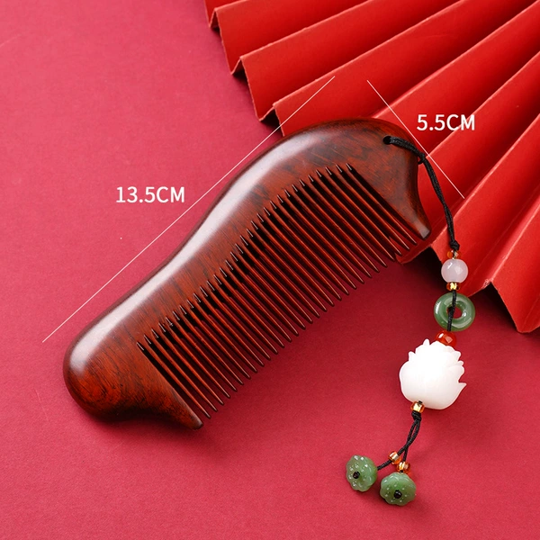 Rosewood-fish comb lotus style