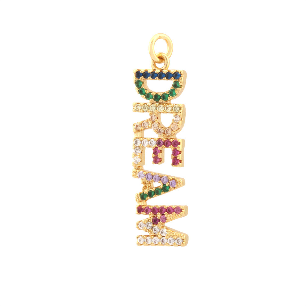 2g Weight Pendant Jewelry Making Type 16 * 19mm Jewelry Making Size Zircon Inlay Material DIY Jewelry Accessories Classification 1 Piece Quantity Copper Material Letter, Moon Pattern All Seasons Season Simple Style Style 1 Piece 16 * 19mm Copper Zircon Letter Moon Pendant 15