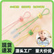 Cartoon bear tissue clip hanging neck napkin clip anti-drop adjustable baby eating anti-dirty saliva towel clip bib clip