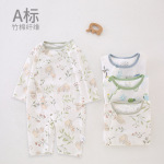 【竹棉纤维】空调服婴儿衣服a类纱布连体衣薄宝宝春夏季爬爬
