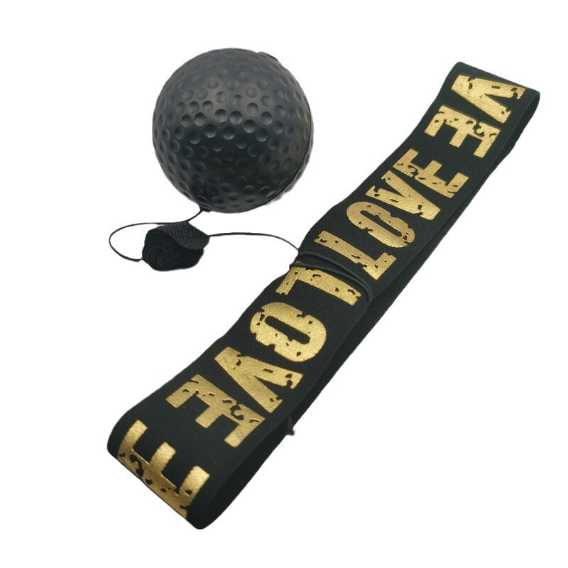 Spot PU foaming ball rubber ball head-mounted boxing speed ball reaction training ball boxing hitting thread tennis