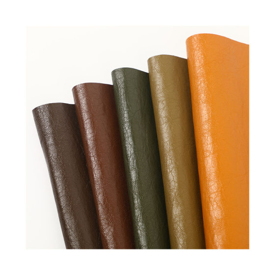 New Wire Leather Fabric 0.45mm Thickened Vintage Leather Autumn and Winter Leather Dress Garment Leather Fabric