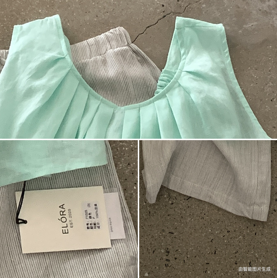 Đầm maxi nữ không tay chất liệu linen phong cách Pháp nghỉ dưỡng — màu cam chi tiết 14