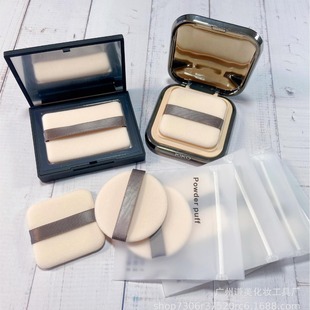 [High Quality] New Second Generation Flocking Powder Puff Wholesale Round Square Powder Special Thin Japanese Flocking Powder Puff