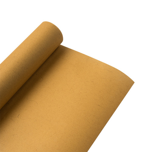 Eastern Jin hemp paper rice paper long roll half-baked half-cooked color national exhibition submission competition paper antique thickened hemp rice paper