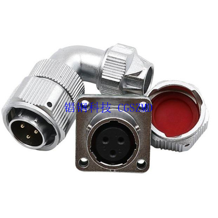 8о  WS28 WF28 WY28  Square flange panel receptacle