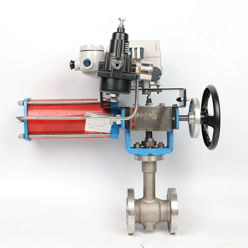 Производитель Juhua напрямую поставляет регулирующий клапан с изменяемым углом хода 35002, пневматический эксцентриковый поворотный саморегулирующийся клапан.