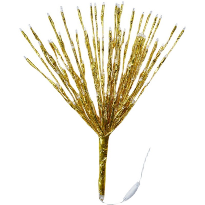 Luces de árbol de fuegos artificiales LED al aire libre césped centro comercial Parque estrella luz cadena diseño iluminación ingeniería luces de colores decorativas