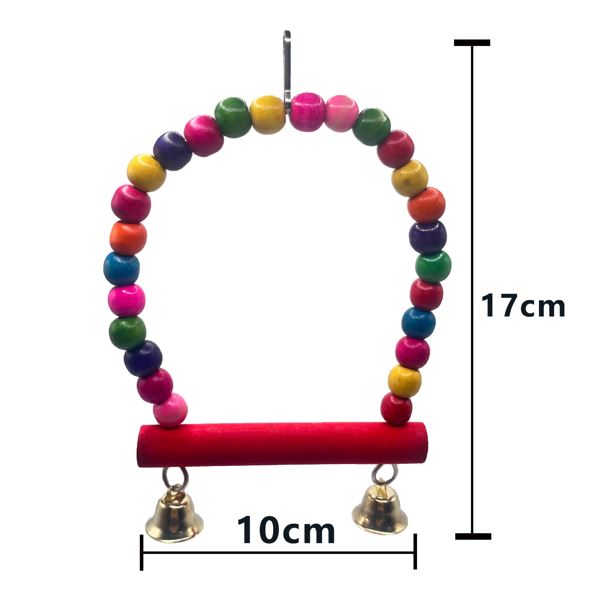Loro juguete pájaro juguete colorido columpio escalera soporte Rod Bird Cage accesorios mascotas suministros de aves al por mayor image 16