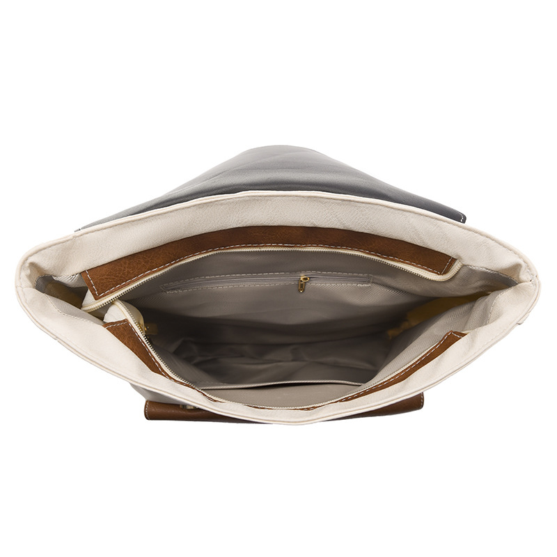 Mochila antirrobo para mujer 2023 nueva mochila casual para mujer en contraste para estudiantes de secundaria de gran capacidad