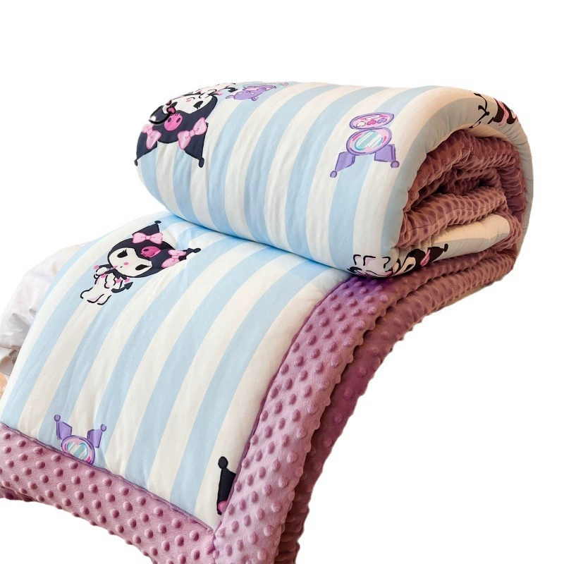 Класс A Sanrio Milk Knit Cotton Doudou покрыт мультперсонажами детей осенью и зимой