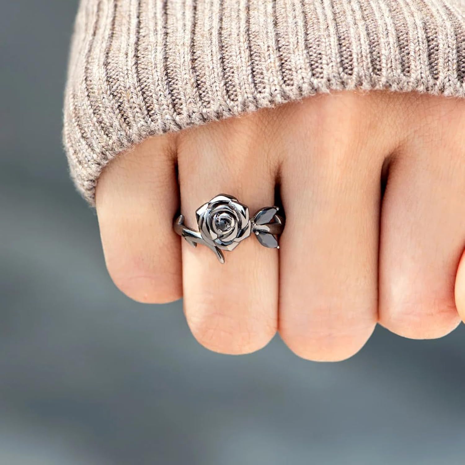 1 Piece Quantity Daily Occasion 1 Piece 925 Sterling Silver Sterling Silver Rose Eye Horse Rings