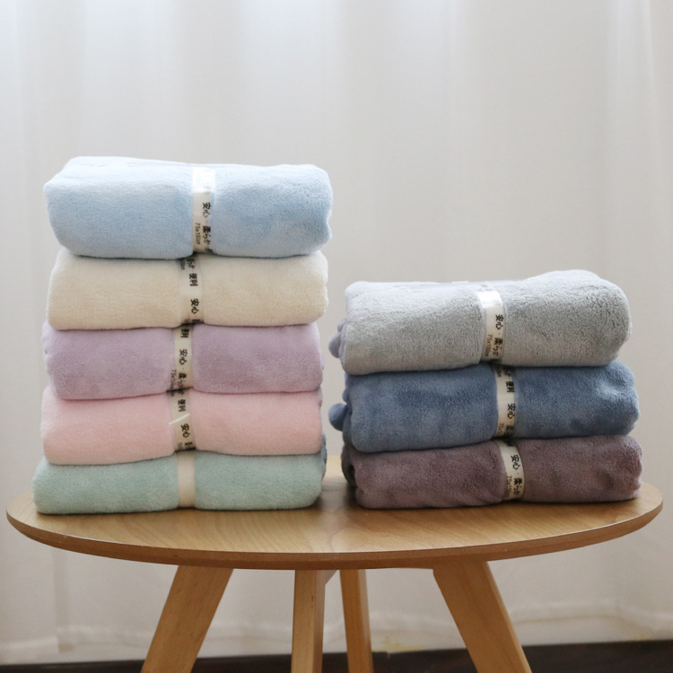 Japanese Bath Towel Wholesale Microfiber Coral Velvet Large Towel Super Absorbent Beach Towel Quick Drying Thickeneded Baby Category a