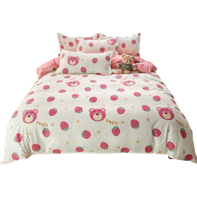 Princesa estilo de cuatro piezas juego de cama transfronteriza Net para 1,8 m sábana cubierta del edredón dormitorio doble conjunto de tres piezas 4 Generación