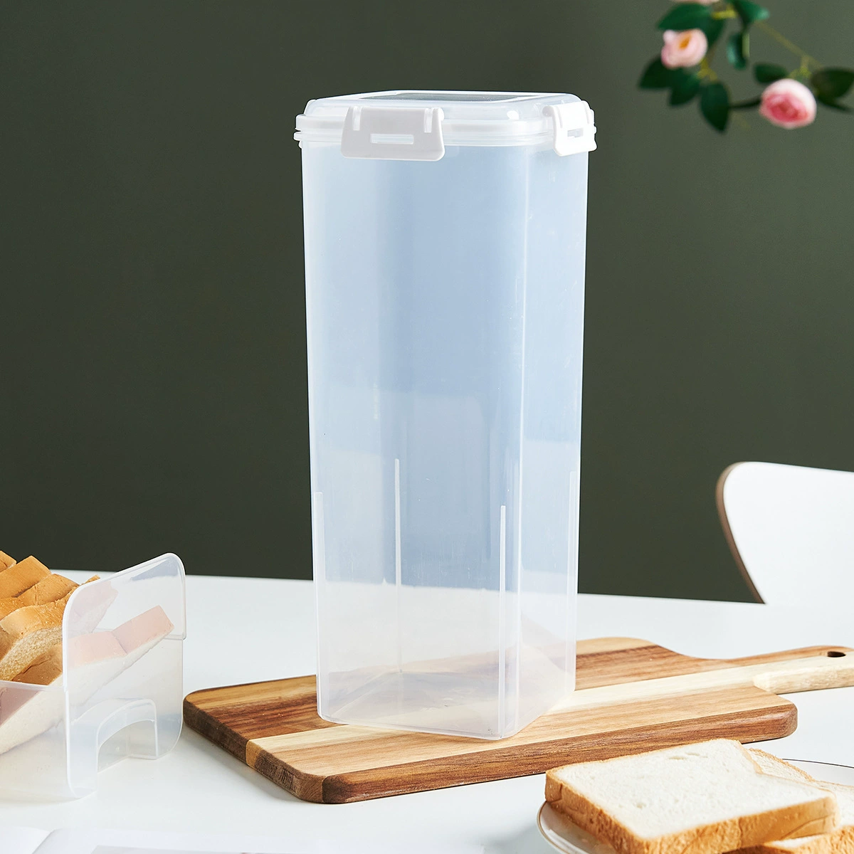 Коробка для хранения хлеба с длинным выдвижным ящиком для домашнего использования