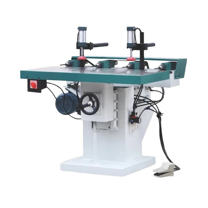 MZ6414/6416/6418/64112气动液压木工可调钻床可加减头木工钻床