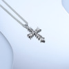thorn cross necklace men‘s titanium steel sweater chain ins pendant versatile student couple hip hop accessories trendy