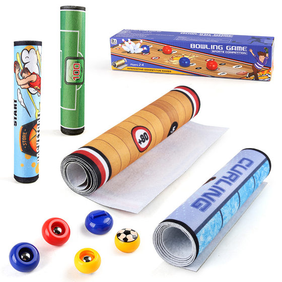 Children's Casual Battle Bowling Football Desktop Interactive Game suit Curling Ball Indoor Sports Toys Cross Border