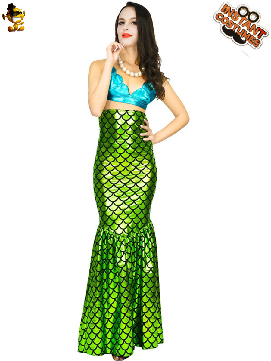 Halloween adulto mujer Cosplay sirena fiesta traje etapa traje fiesta ropa Cosplay