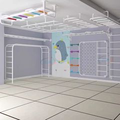 フィットネス機器屋内家庭用鉄棒懸垂リブウッドクライミングコンビネーション子供用はしご